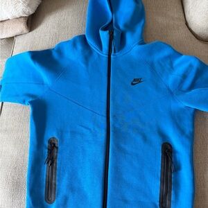 Nike Tech Blue Full-Zip Hoodie